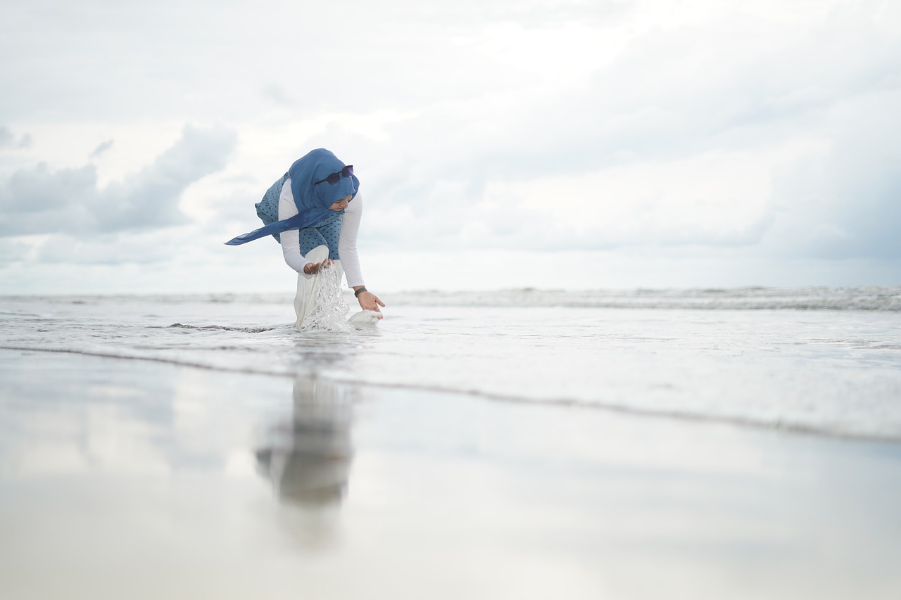 fashion pantai hijabers